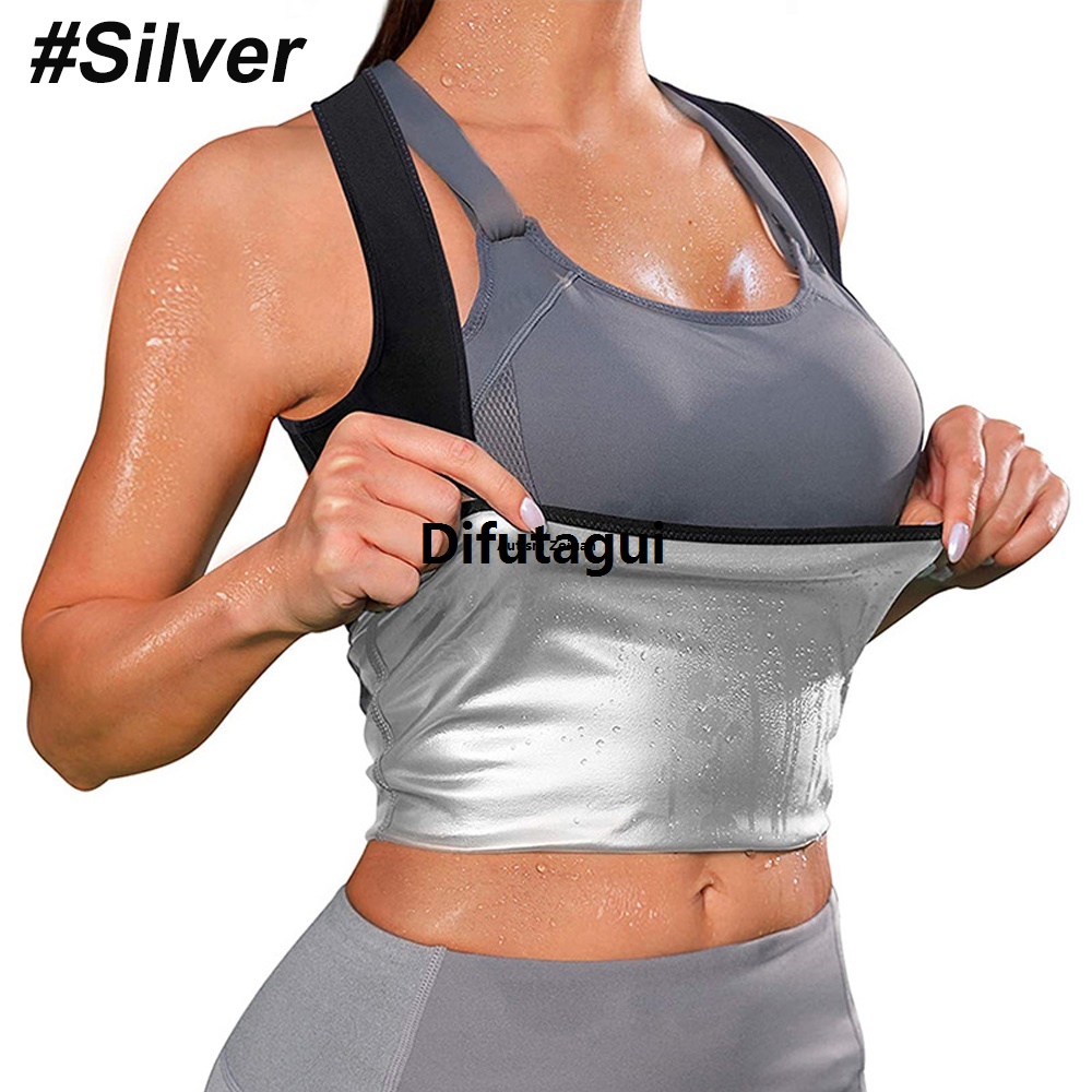 Difutagui Women's Fitness Weight Loss Workout Vest Clothes Vest] Products [The Most Recommended Sales promotion Sauna Sportswear Body-Shaping Sportswear Fitness Gym Girls Absorb Heat and Sweat