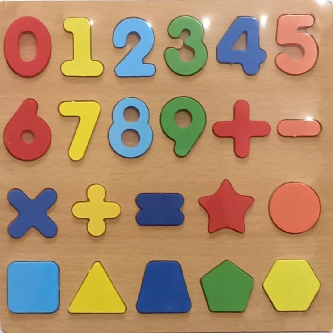 Children Wooden Puzzle Montessori Toys For Baby 1 to 2 3 Years Old Kids Alphabet Number Shape Matching Early Educational Games