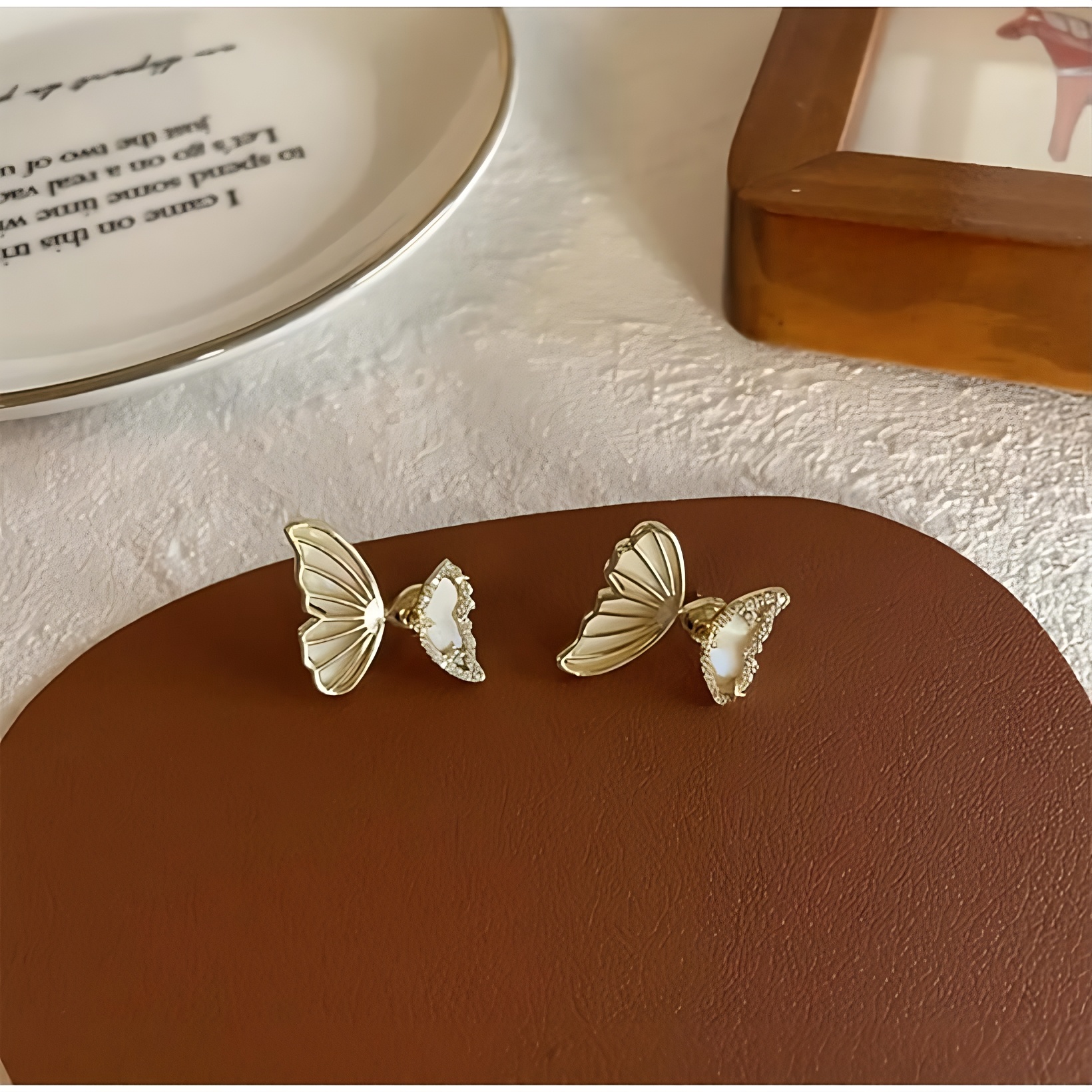 Golden Fish Tail Inspired Mermaids Themed Cute Earrings For Women