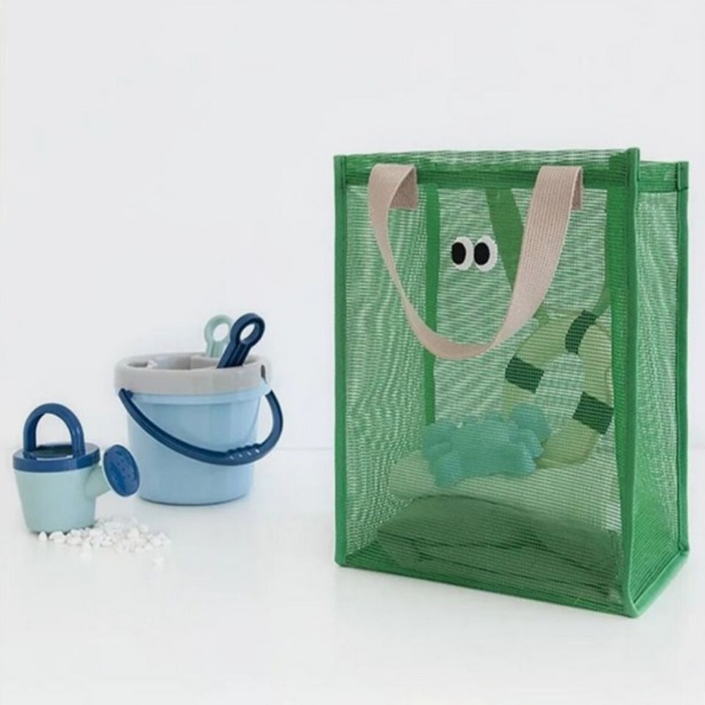 New Mesh Fabric Summer Beach Bag Eye Printing Dacron Tote Bag Casual Handbag