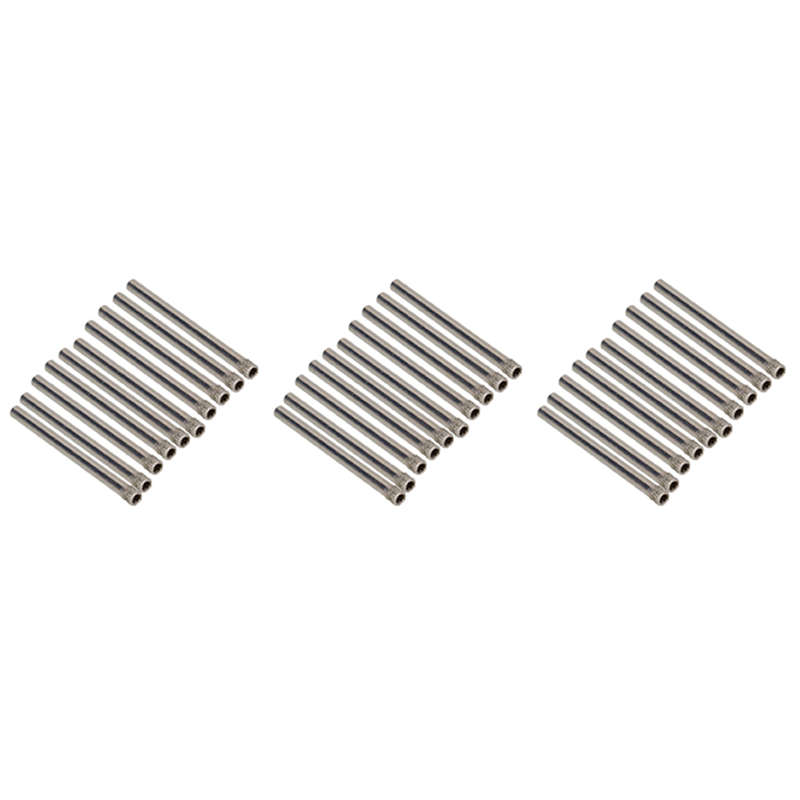 NAMUNY 4mm Diamond Coated Hole Saw Drill Glass Driller Tile Driller Marble Pack of 30