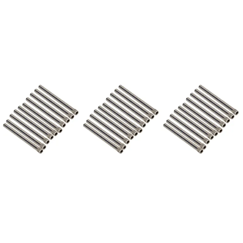 NAMUNY 4mm Diamond Coated Hole Saw Drill Glass Driller Tile Driller Marble Pack of 30