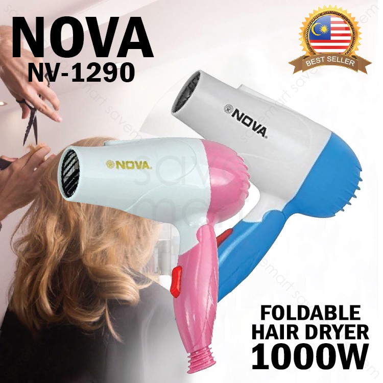 Nova Foldable And Portable Mini Hair Dryer - 1000Watt