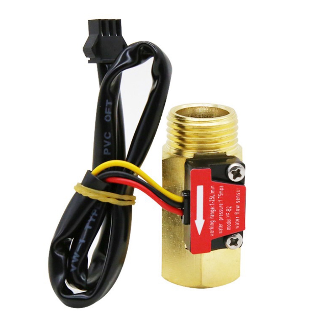 NAMUNY G1/2 inch Water Flow Hall Sensor Switch Flow Meter for Industrial Turbine Flowmeter Water Flow Sensor -B2