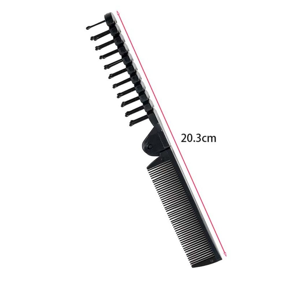 Portable Hair Cutting Brush Folding Pocket Combs Hair Brush Hair Styling Beard Combs Double Head Hairdressing Tools Hair Comb