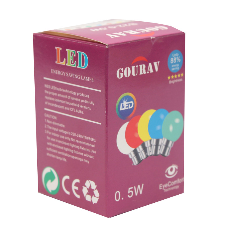 Gourav Eye Comfort LED Light Bulb, 0.5W