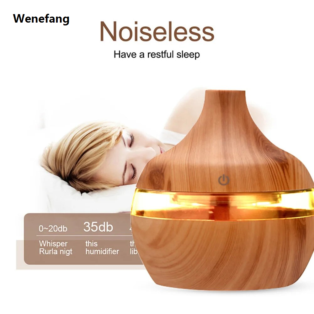 Portable Mini Aroma Diffuser USB Air Humidifier Essential Oil Night Light Cold Mist Maker Sprayer for Home Use Gift, C