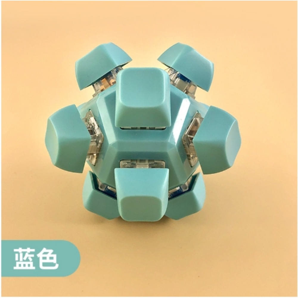 Decompression Artifact Mini Pressure Reducing Mechanical Keyboard Button Toys Pinch Music Black Technology Button Pendant Gift