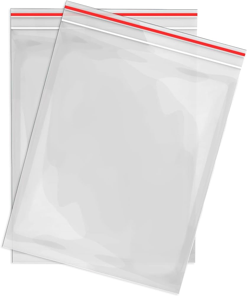 Transparent Zip Lock Bag 5X7 inches Pack of 10 Pieces Pack Ziplock Plastic Bag