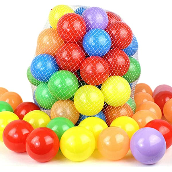 Kids Playing Balls 6 Psc Multicolor Balls For Swimming Pool, Tent House & Cricket