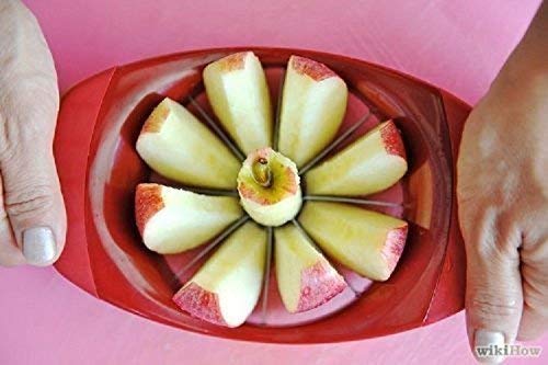 National Heavy Stainless Steel Apple Cutter/Slicer with 8 Blades Fruit Slicer Multicolor