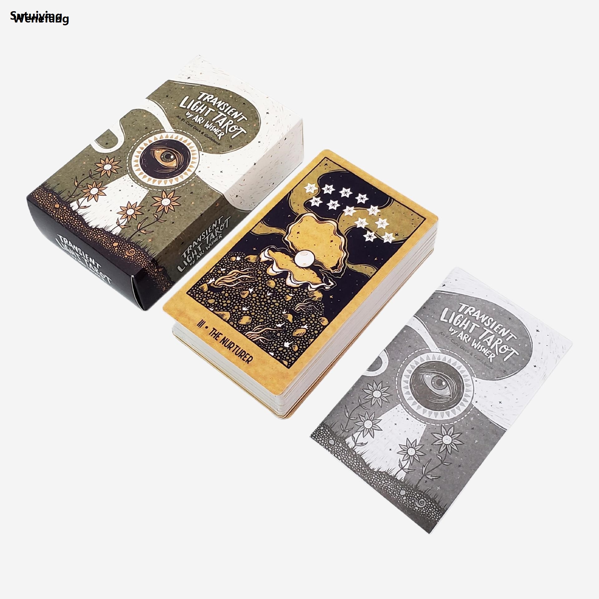 Wenefang Sutuiying Lucky Tarot Cards Of Rider Divination Fortune Telling Oracle Luxury Training Deck Entertainment Board Game Party Edition