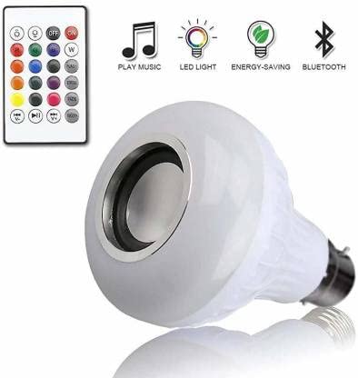 E27 LED RGB Bluetooth Speaker Bulb Wireless 12W Power Music Playing Light Lamp