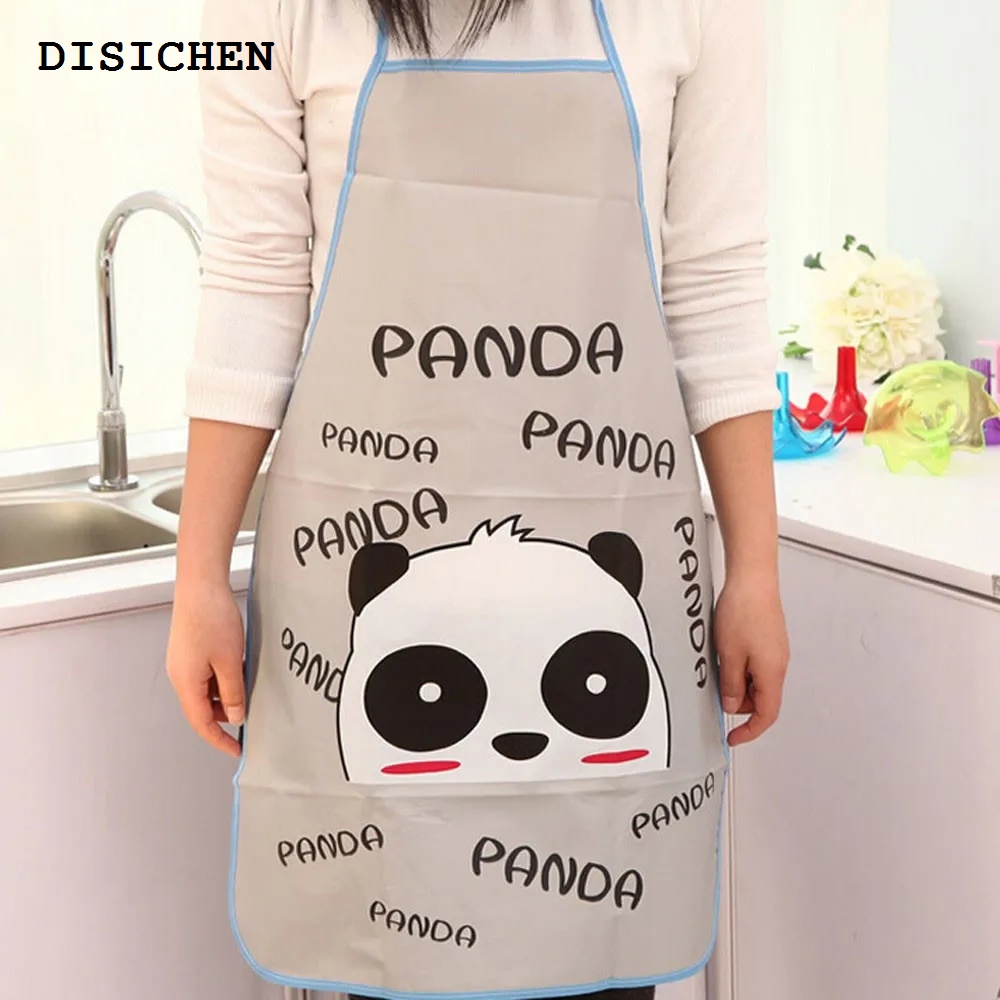 DISICHEN Special Panda Kids Aprons Waterproof 50*70cm BBQ Bib Apron For Women's Kitchen Apron Cooking Baking Restaurant Workwear Cleaning Tools