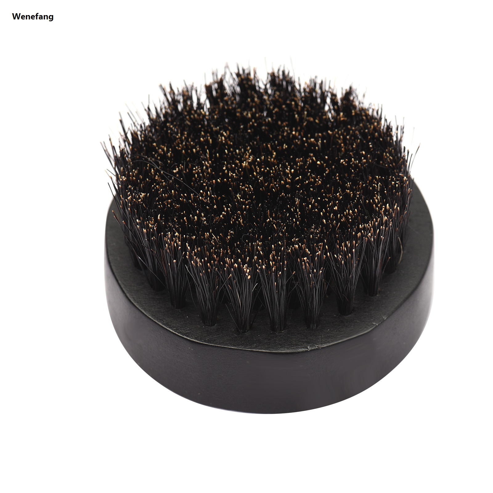 Wenefang Men's Wood Beard Brush Small Round Beard Comb Brush for Men Beard Grooming Tool with Storage Box Barber Salon Home Use