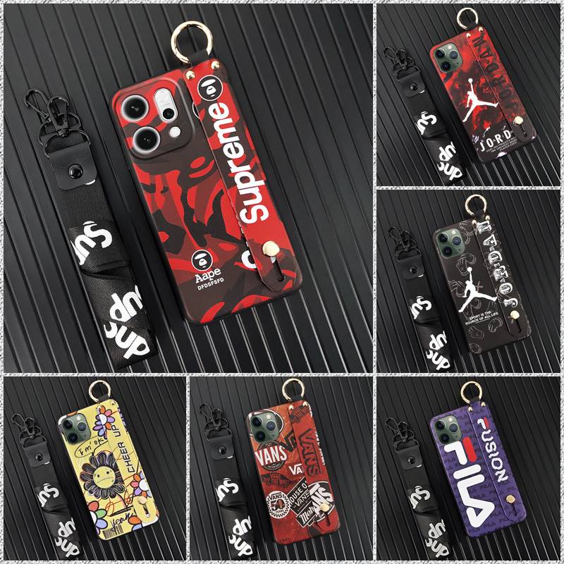 Trendy Wristband Phone Case For Honor Play60A Ring Durable Phone Holder Lanyard Soft case Cool Silicone Anti-dust