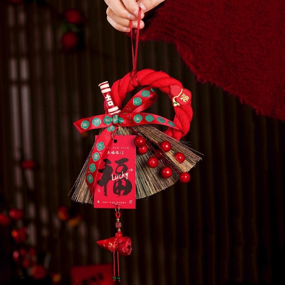 Creative Traditional Chinese New Year Decoration Beat Wishes with Tassel New Year Hanging Pendant Decorative Spring Festival Pendants Home
