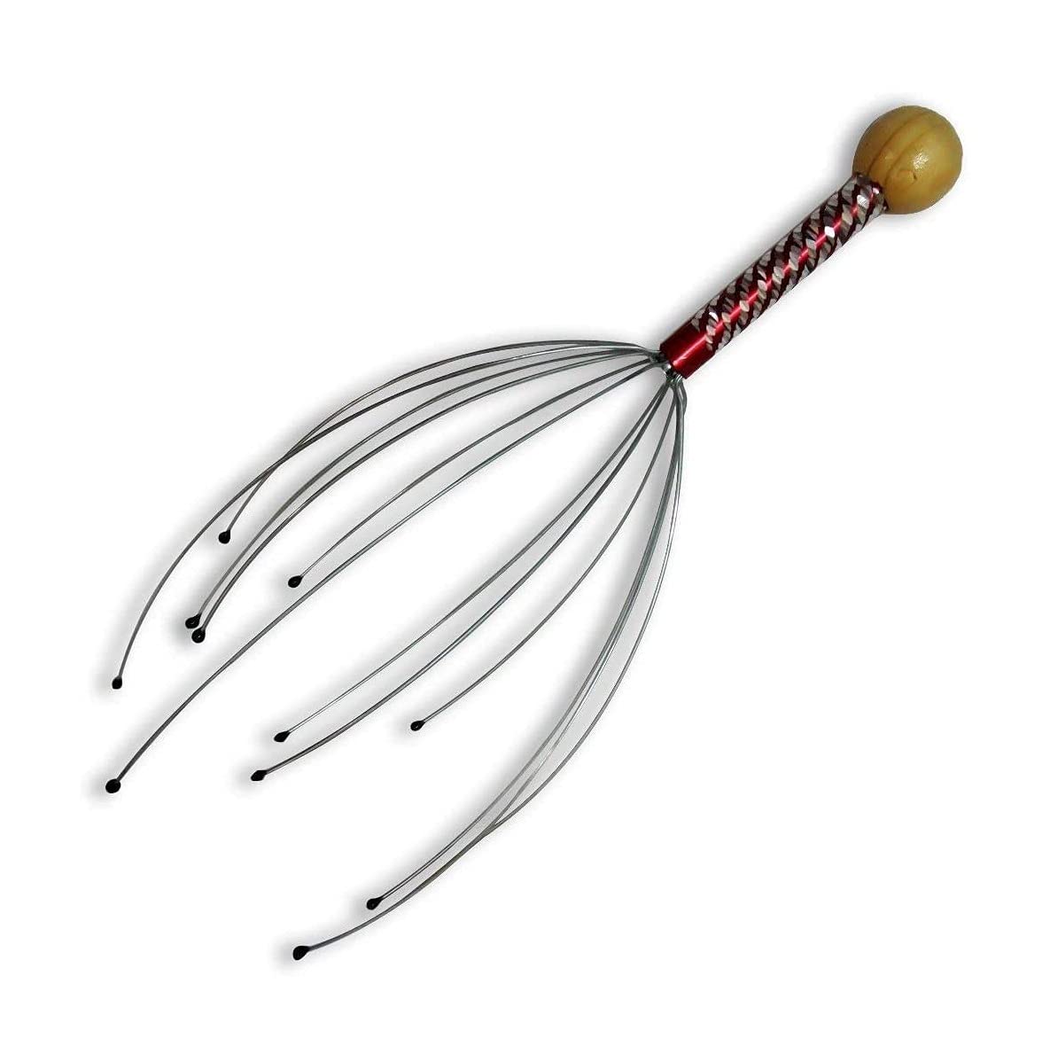 Octopus Shape Head Scalp Massager Stainless Steel Stress Relief Brain Relax Tool