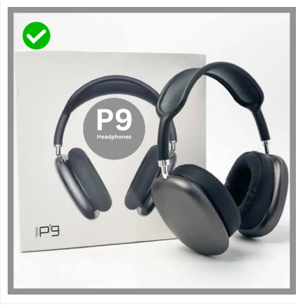 P9 Wireless Bluetooth Headphones with Mic - Advanced Noise Cancelling Stereo Sound Earphones, Perfect for Sports, Gaming Headphone, and Hands-Free Calls