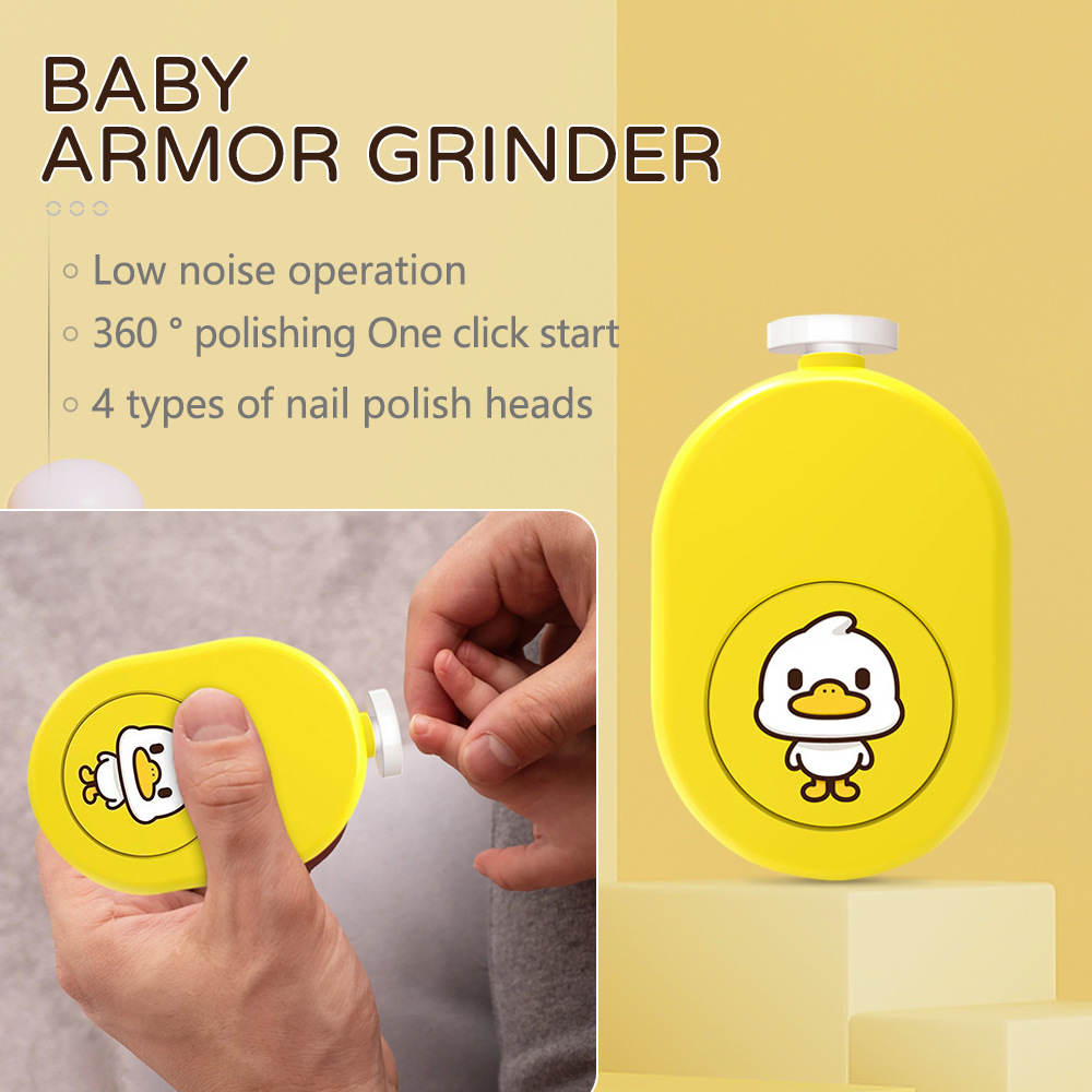Cross Border Kids Electric Nail Grinder Silent Nail Art Grinder Small Mini Handheld Portable Nail File