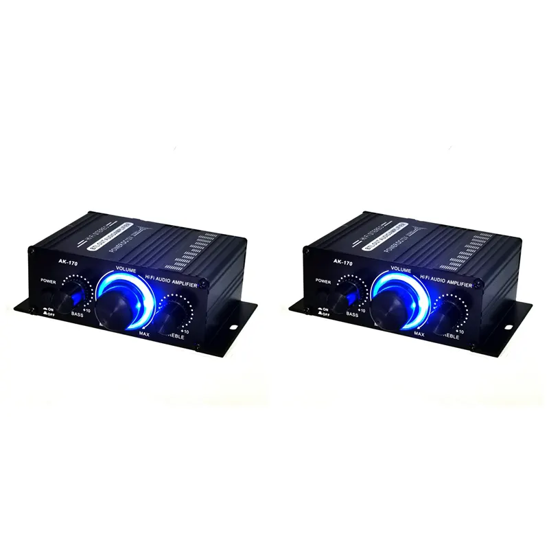 JINMY 2X Mini Stereo Amplifier Dc12V Dual Channel Hi-Fi Audio Player Supports Mobile Phone DVD Input