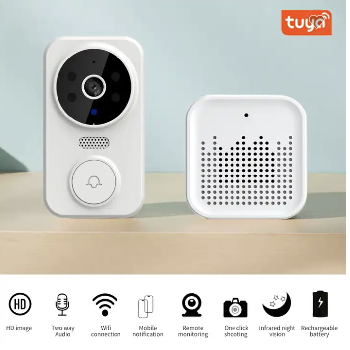 Mini Wireless Smart Door Bell Camera Wifi Security Camera Ir Night Vision Video Intercom Smart Doorbell Camera By Godam Online