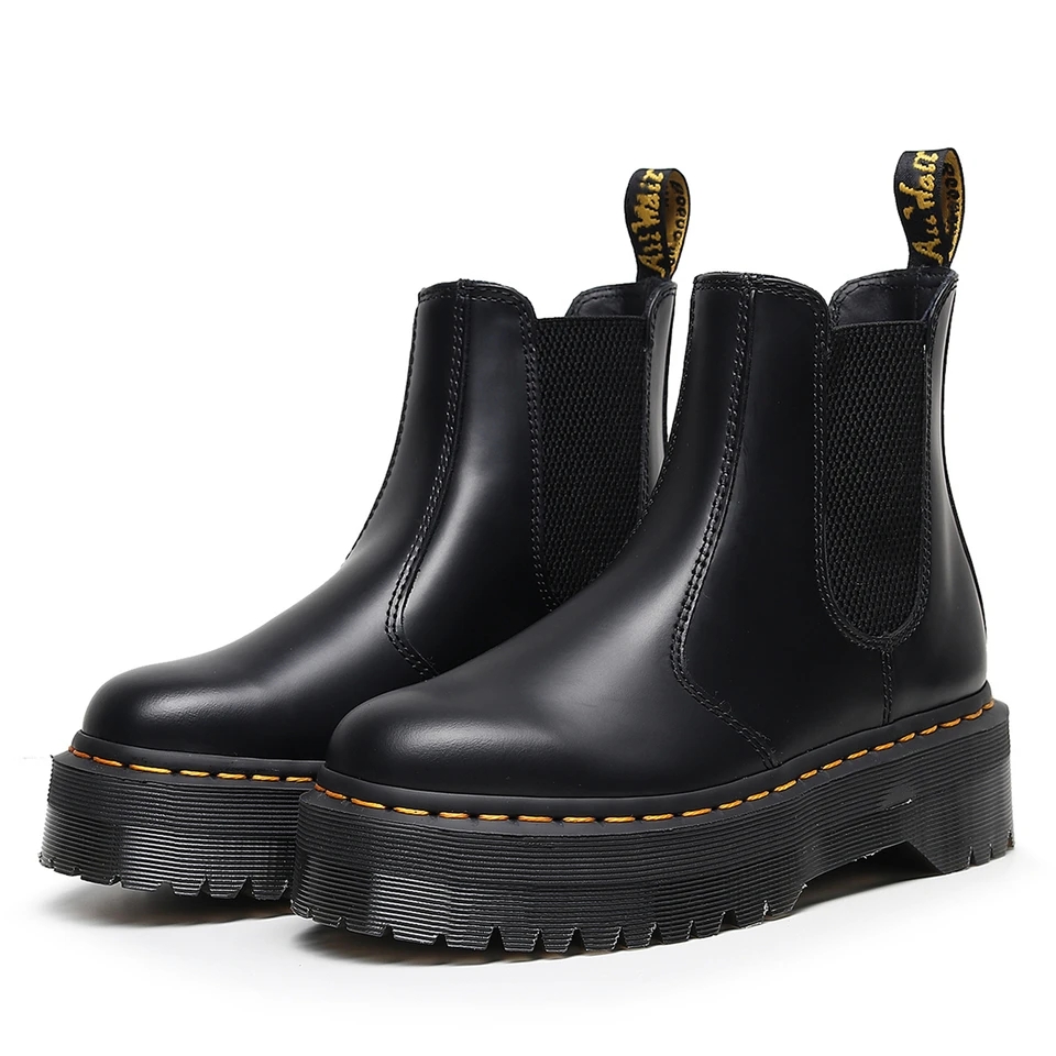 Tirpal Sole Martin Black Trendy Solid Boot for Men (G70)