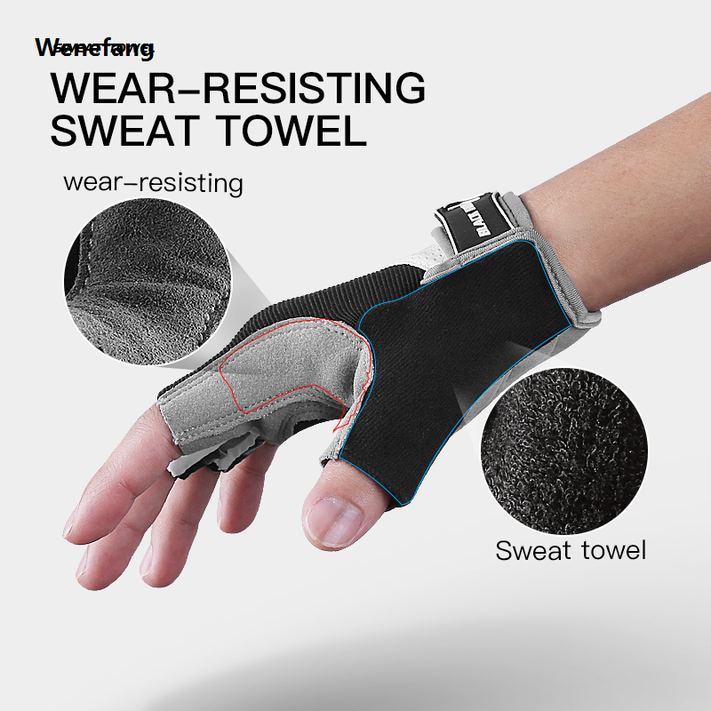 Wenefang Kyncilor Cycling Clothing Summer Cycling Gloves Shock Absorption Pad Breathable Anti-slip MTB Glove Hiking Bike Gloves For Sport