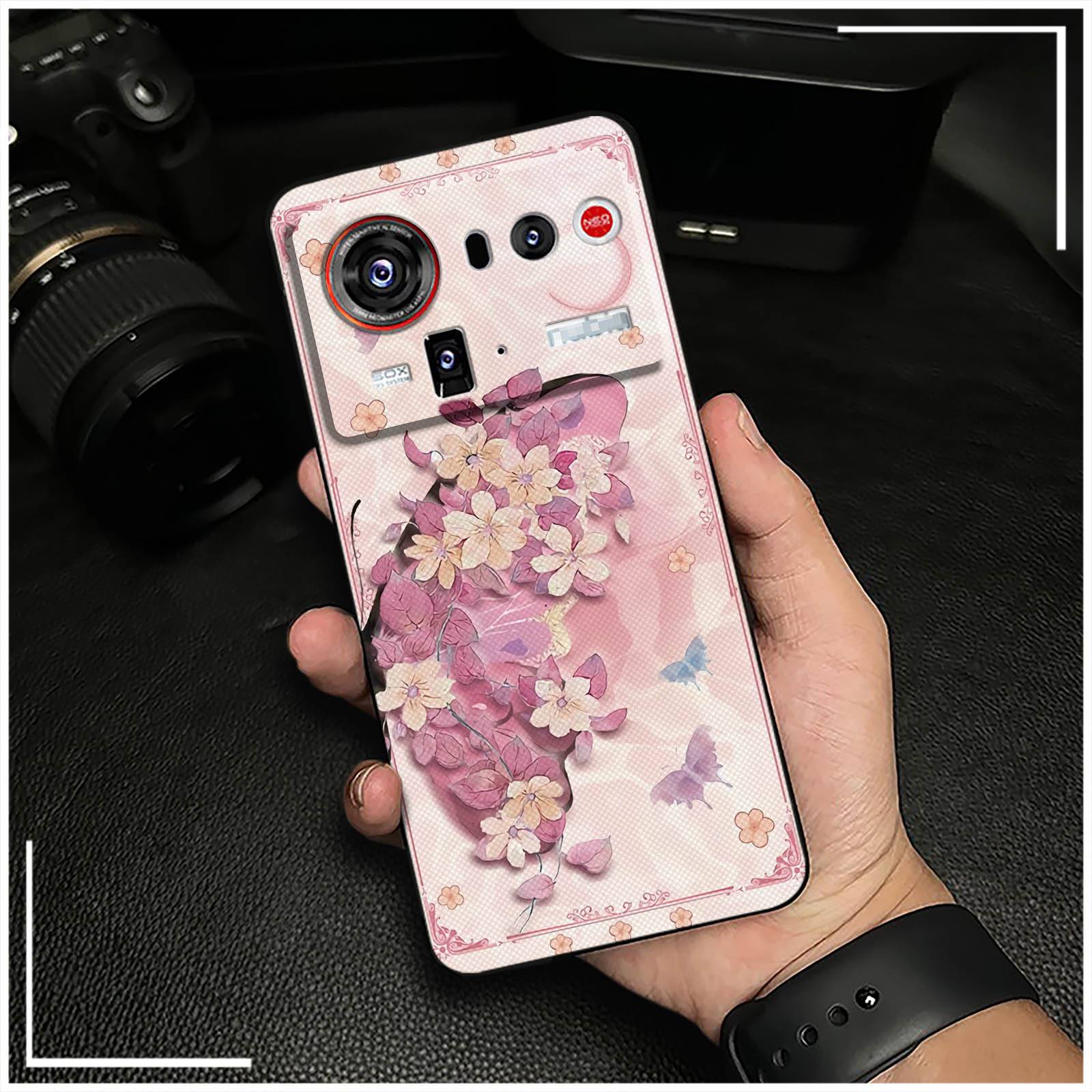 Full wrap Dirt-resistant Phone Case For ZTE Nubia Z80 Ultra/Z2577 Silicone Oil Painting Durable Waterproof TPU Soft case