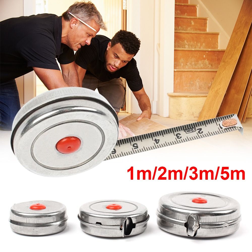 Portable Stainless Steel Woodworking Tape Measure Measuring Ruler Steel Tape Measure 1m 2m 3m 5m