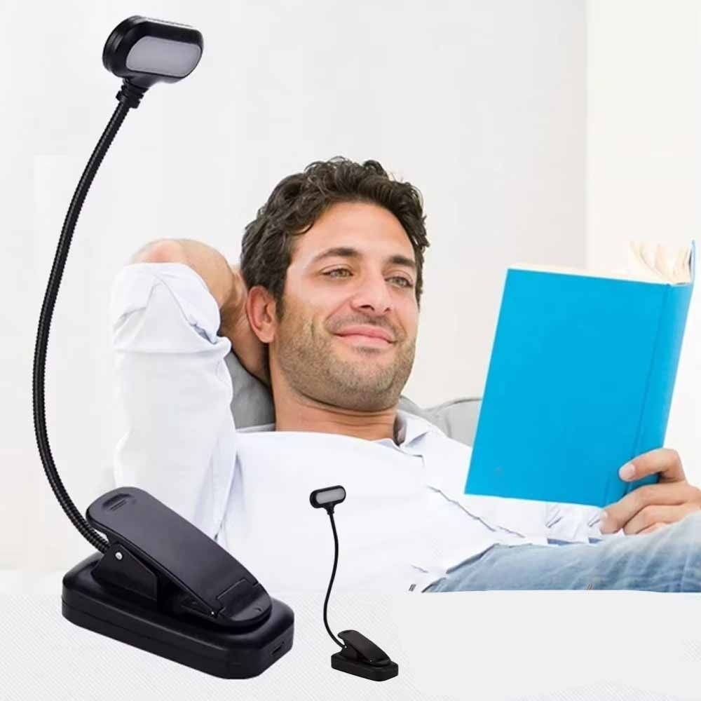 Flexible Adjustable USB Desk Lamp with Clip LED Reading Study Light Bedroom Night Light Table Bedside Decor