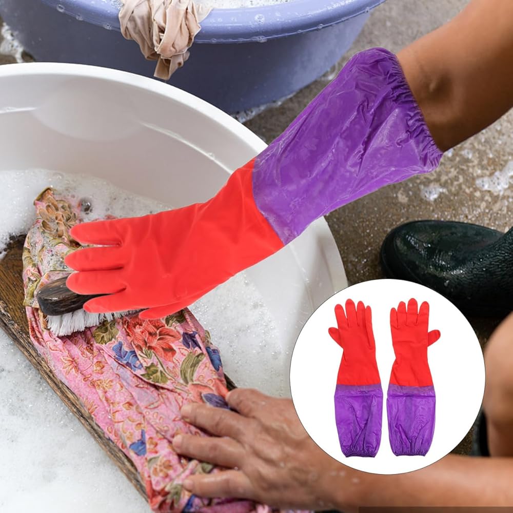 Dishwashing Gloves Kitchen Durable For Winter/Warm Housework Pack of 1 Pair Cleaning Gloves