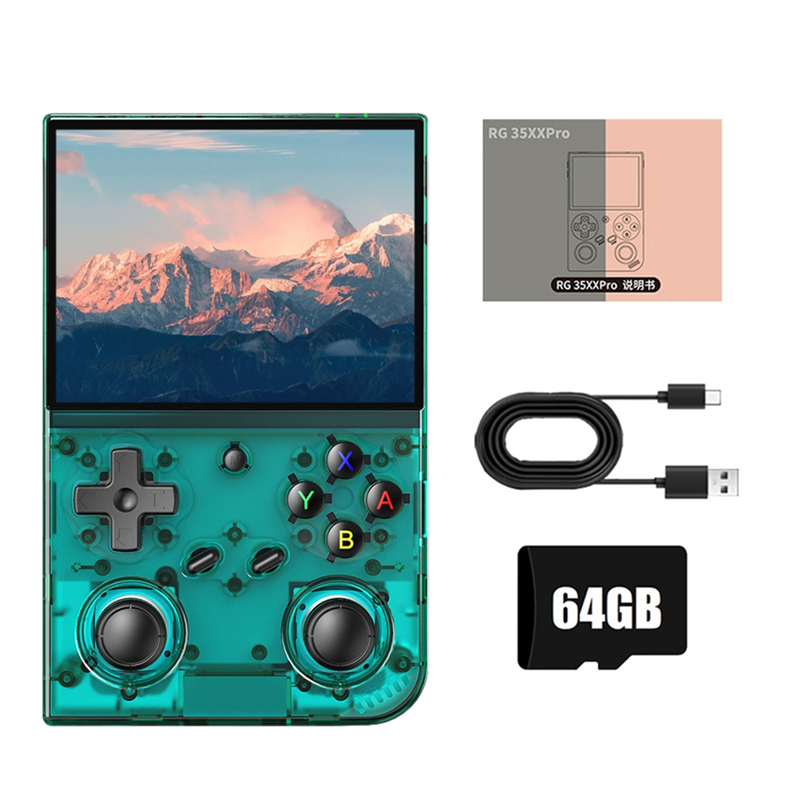 RG35XX PRO Video Game Console 3.5" IPS Screen Linux 64GB 5000+Games Support TV Output Game Player Support 30+Emulators