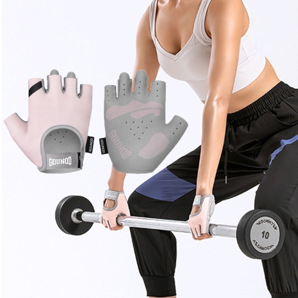 Exercise Equipment Anti Slip Outdoor Cycling Gloves Fitness Breathable Sports Half Finger Gloves Thin Half Finger Cycling Gloves Women Men