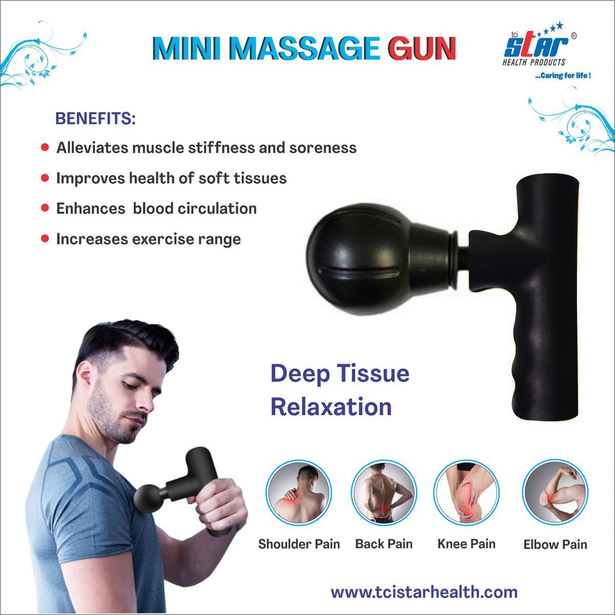 Mini Facial Gun Compact Muscle Massager - High Torque Power!