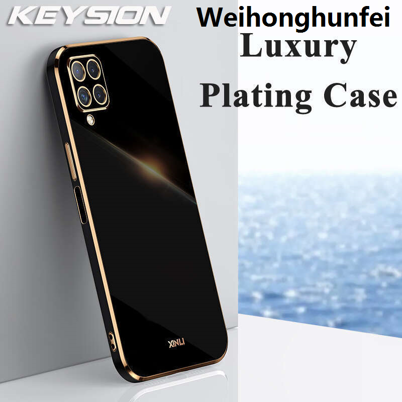 KEYSION Fashion Matte Clear Phone Case for Samsung M53 M33 5G M32 Transparent Shockproof Phone Back Cover for Galaxy A22 A42 A12