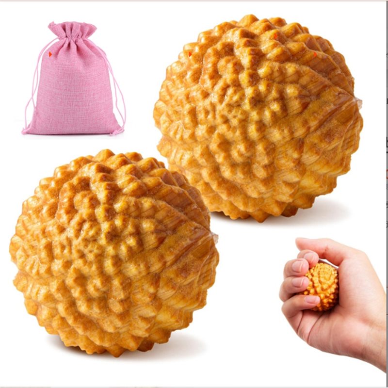 Wooden Massage Ball - 2pcs Acupressure Ball for Natural Labor and Delivery Essentials, Birthing Comb, Stress Relief