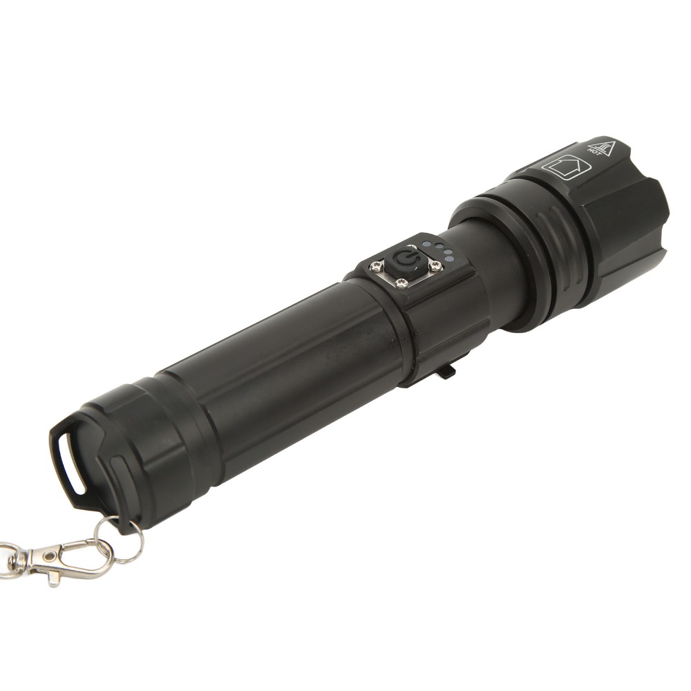 Durable 30W LED Flashlight IPX4 Waterproof 1200LM Rechargeable Flashlight 5 Modes USB Flashlight Outdoor Camping