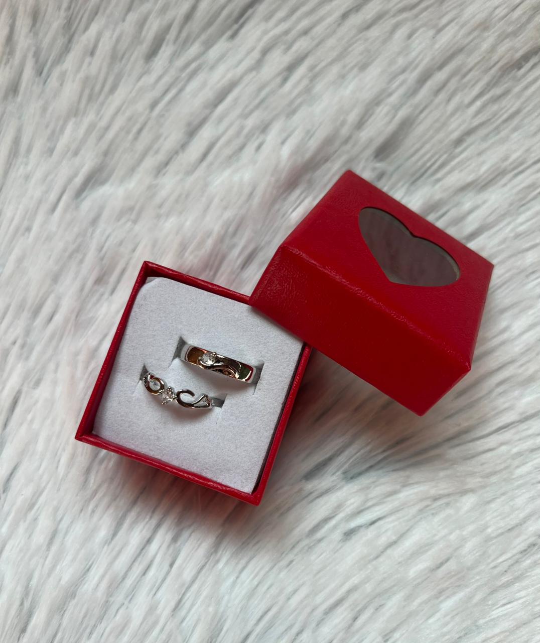 Elegant Stainless Steel Couples Ring