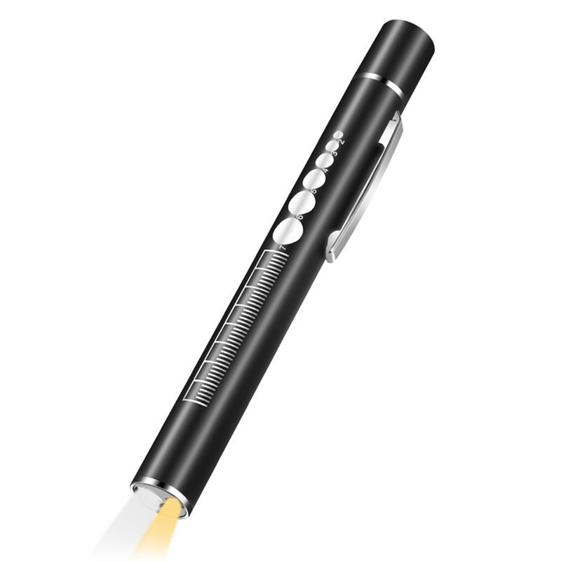 1 PCS USB Rechargeable Medical-Handy Pen Light Stainless Steel Mini Nursing Flashlight Torch Lamp Pocket Led Flashlight