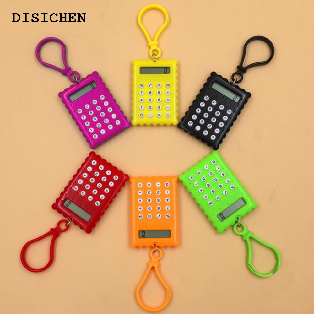 DISICHEN New style Mini Electronic Calculator Office Supplies Pocket Student Sale Student Candy Color Calculating Gift