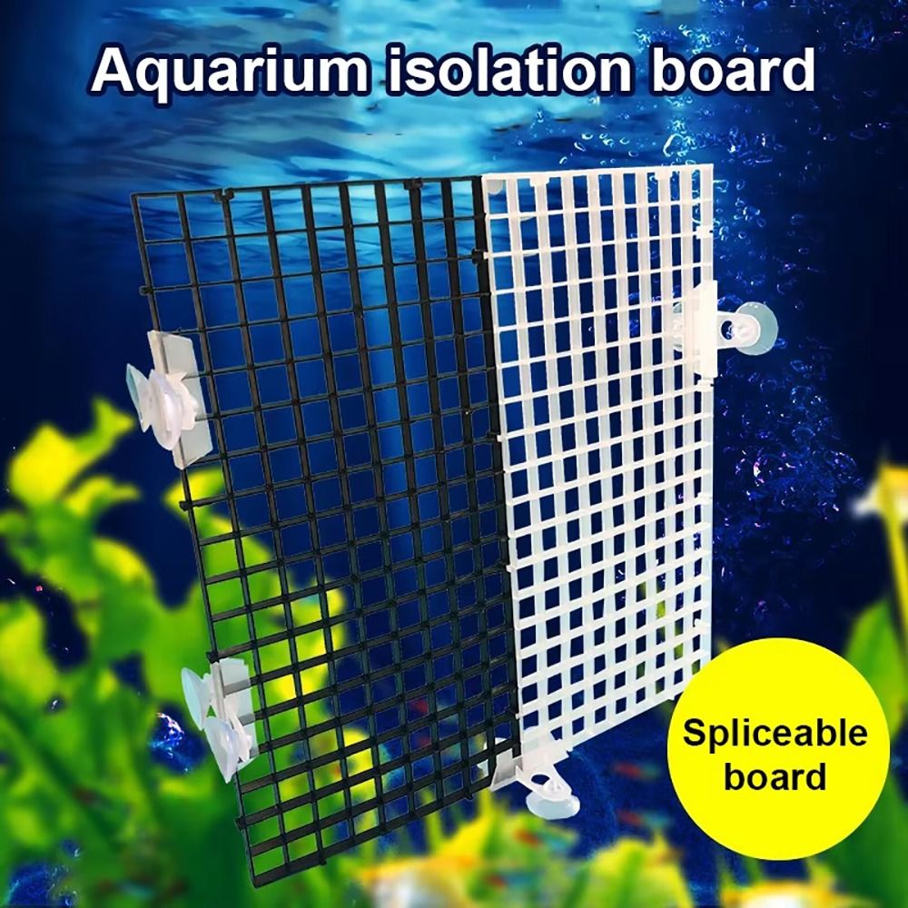 1Pcs New Multifunctional Isolation Grid Board 30x30cm Plastic Undergravel Bottom Plate Tray Black White Seperator Divider Board Net Aquarium Fish Tank Accessory