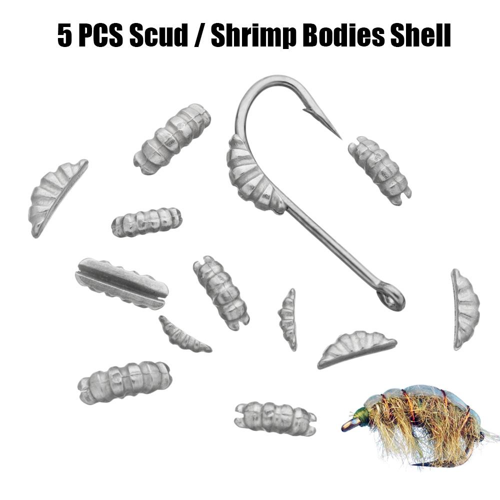 Hot High Quality Ribbed Nice-Designed Tungsten Alloy Fast Sinking Scud / Shrimp Bodies Shell Fly Tying Material