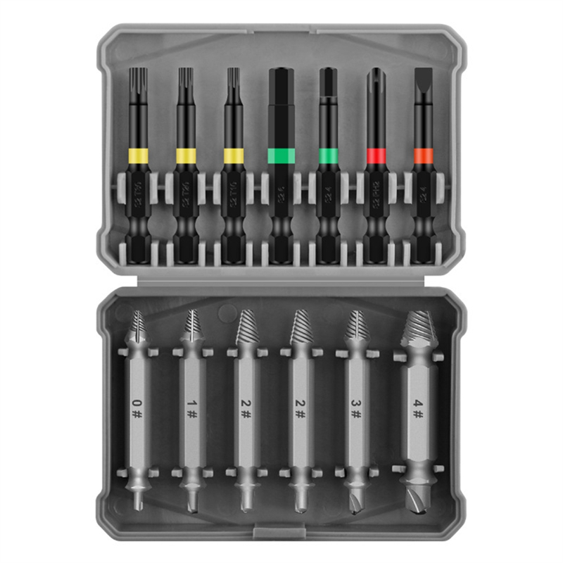 13Pcs Broken Wire Extractor Multifunctional Screw Extractor Take Broken Wire Word Plum Hexagon Screwdriver Easy Install