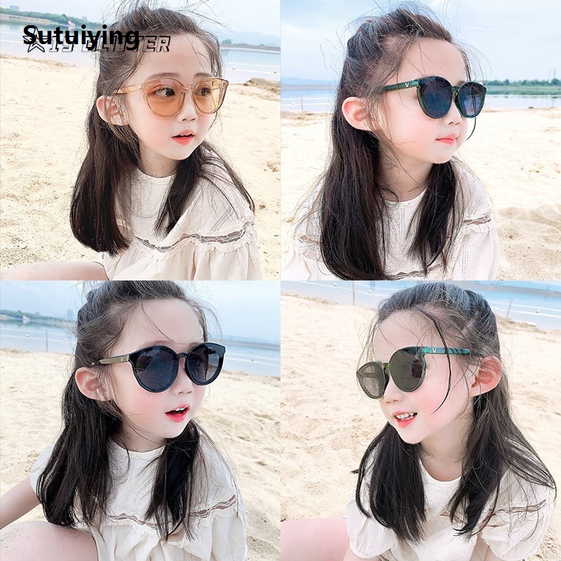 Sutuiying Kids Cute Sunglasses Square Children Sunglasses Boy Girl Stylish Original Goggles Baby Student Eyeglasses Party Eyewear UV400