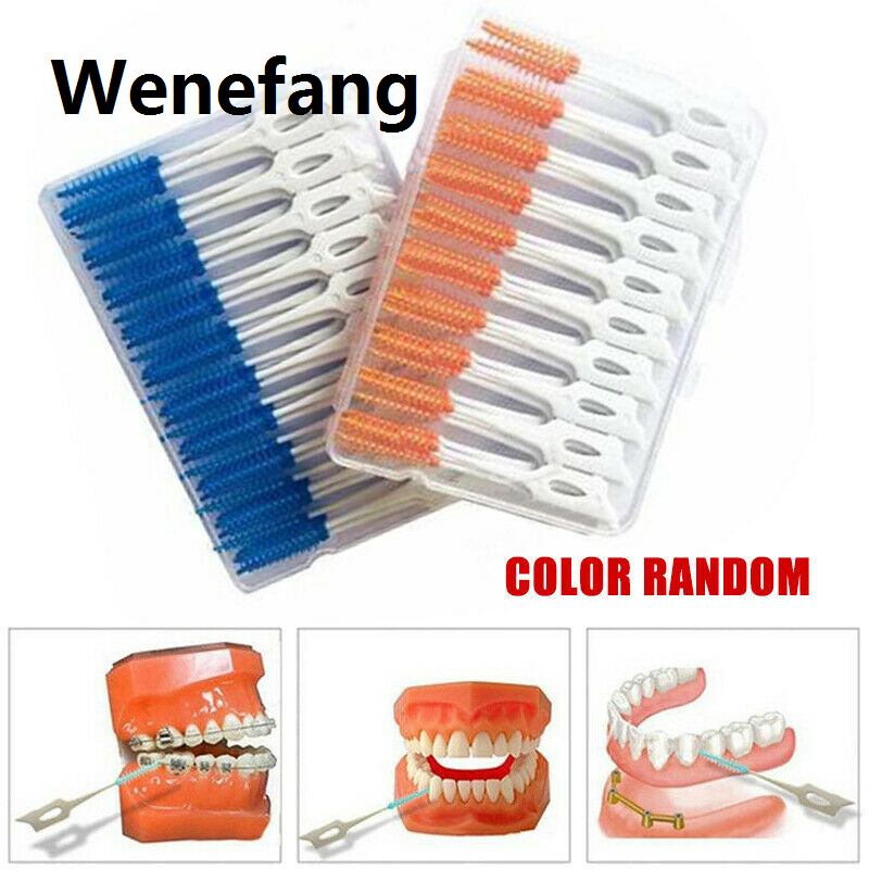 Wenefang 40Pcs Dental Floss Flosser Picks Ultra Thin Toothpicks Teeth Stick Interdental Brush Tooth Cleaning Dental Floss Pick Oral Care