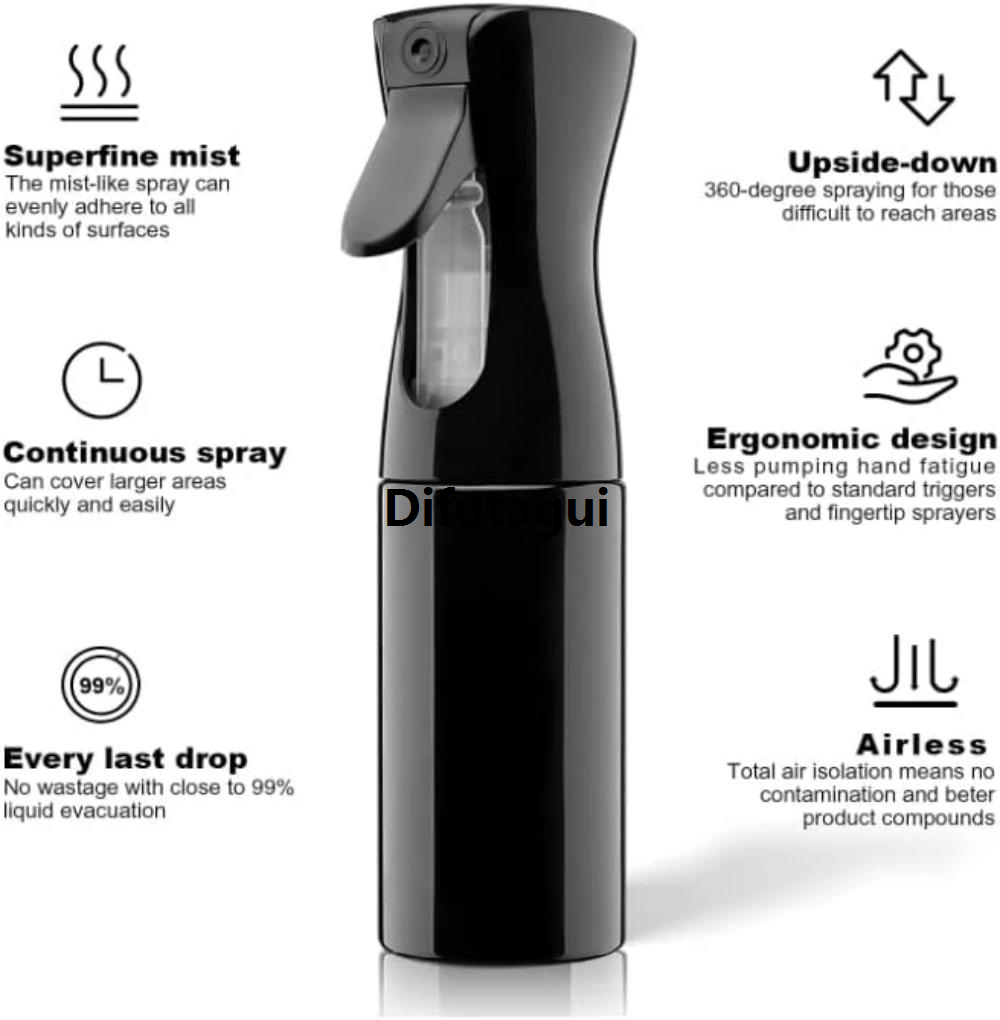 Difutagui Styling Hairstylist Salon Cleaning Brush Tool Set 4 Professional Portable Barber Barber Shop Spray Bottle Comb Hair Accessories