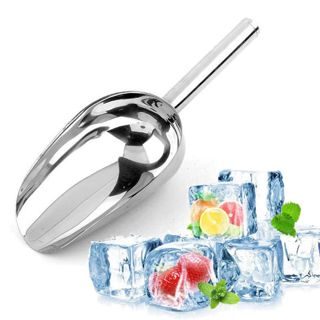 Stainless Steel Ice Cube Scoop | Durable and Stylish for Effortless Serving