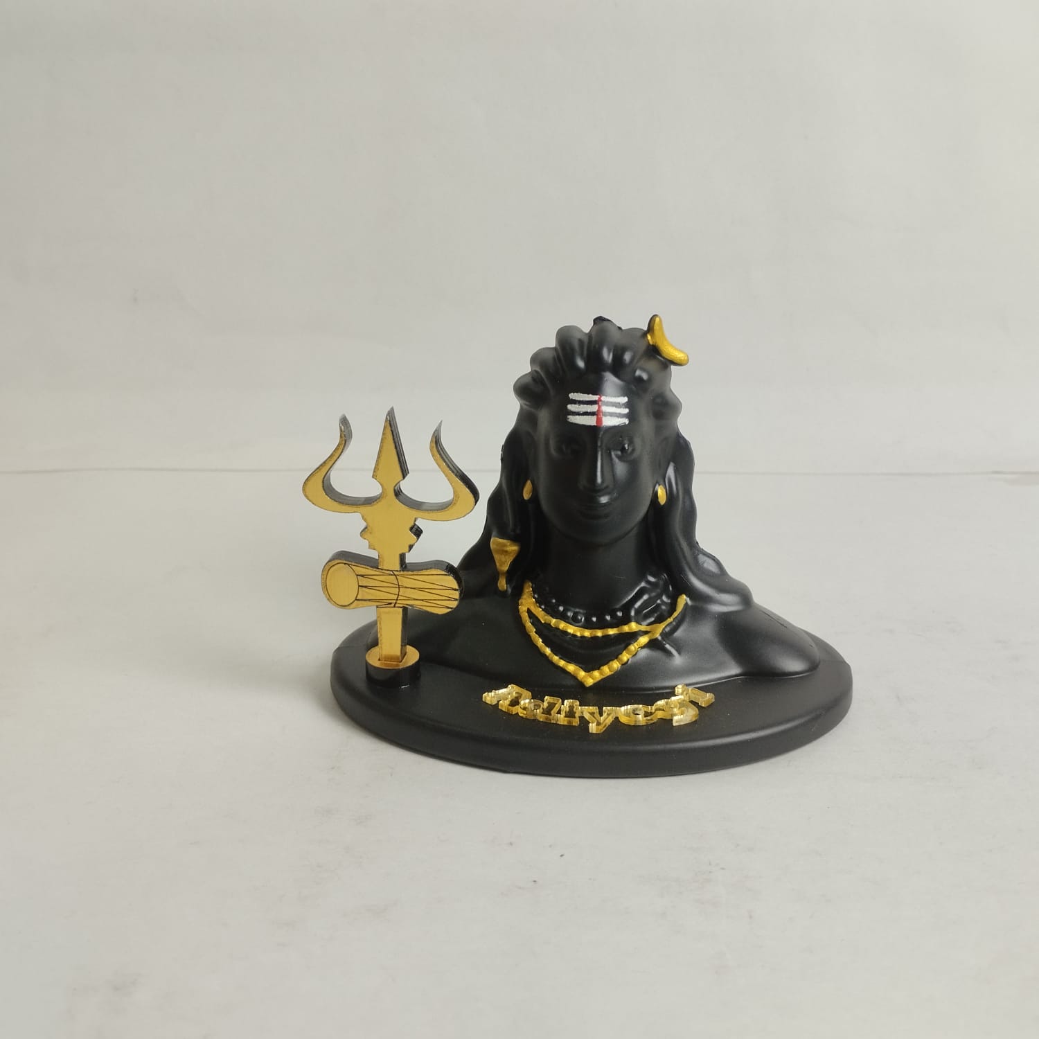Adiyogi Shiv Statue / Murti for Car Dashboard, Shankara Shiva Worship & Gifts, Home Decor, Office Desk Paper Weight Showpiece-9cm