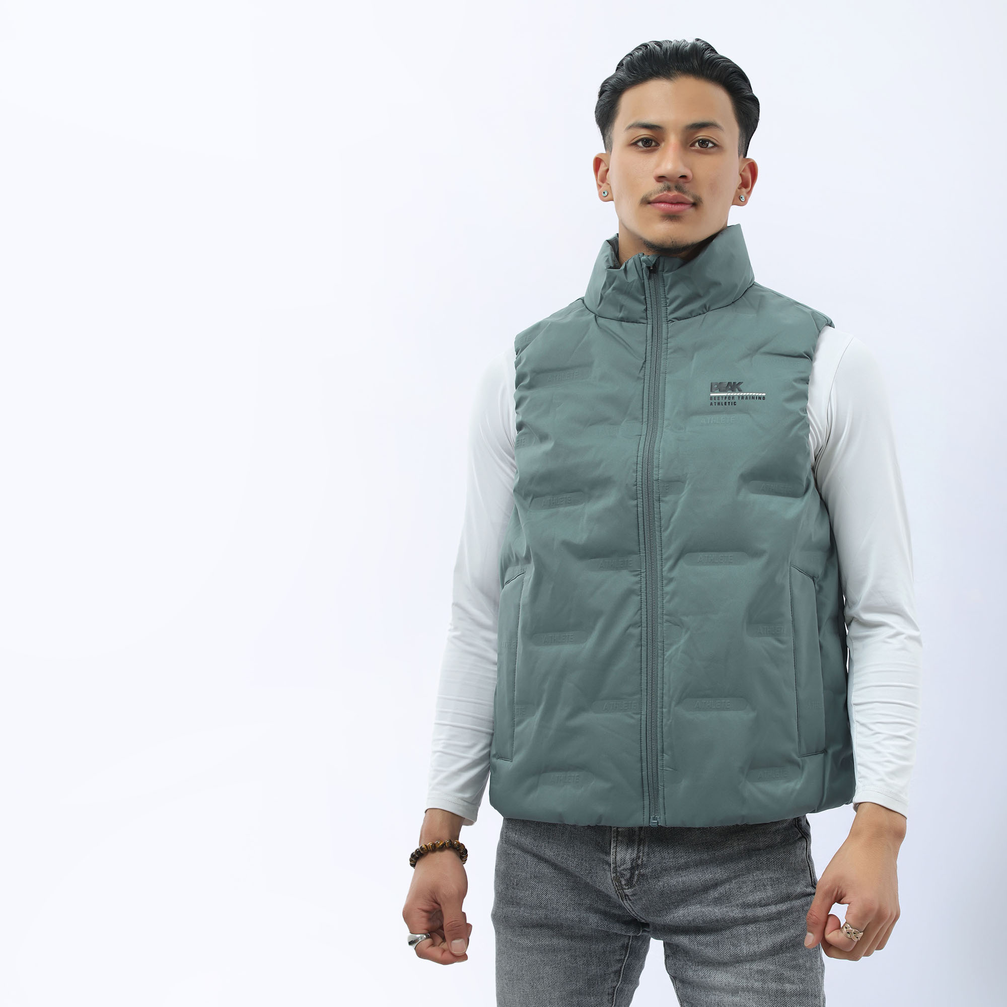 PEAK Down Half-Jacket Black for men FW4224001